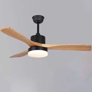 IBalody Nordic Simple Ceiling Fan with Light Indoor Mtue Fan Pendant Lights 3 Speed Ceiling Lights Fan Lighting LED Dimmable Ceiling Fan Light for Dining Room Living Room