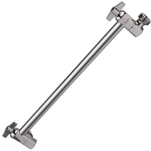 LOKBY 11″ Shower Arm Extension with Universal Connection – Fits Any Rain or Handheld Shower Heads – Anti-Leakage Technology – Solid Brass Adjustable Shower Arm – Rust Proof Materials – Chrome
