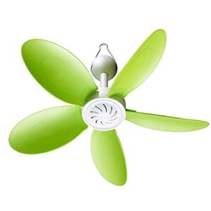 Green 220v 7w Mini Energy Saving Electric Fan Ceiling Fan 15x33cm No Light Household Fan