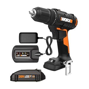 Worx WX108L 20V 1/2″ Cordless Drill Driver Power Share – (Batteries & Charger Included)