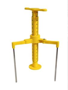 J&C TEC Screed Leveling Tripod for checking Height in Liquid Mortar, Three-sided Unique Ruler Display, Laser Line on Axis Ruler – 10 EA