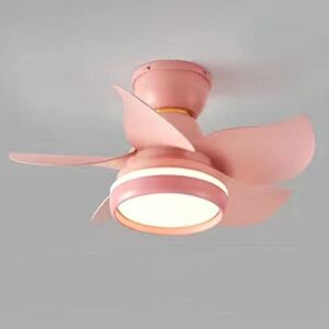 IBalody Indoor Mini Mute Ceiling Fan Light Stepless Dimmable Ceiling Fan with Lights 48W LED Ceiling Lights Fan Lighting 6 Speed Ceiling Light with Fan for Living Room Dining Room