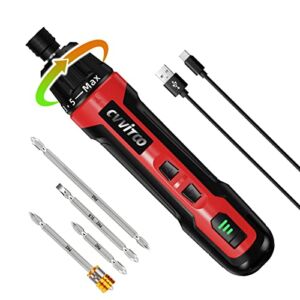 Mini Cordless Electric Screwdriver 6N.m Torque Adjustable Rechargeable Cordless Screw Driver with Type C USB Cable