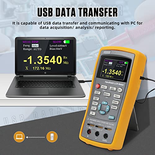 Handheld Digital LCR Meter Inductance Resistance Tester High Precision Measurement with LCD Large Display USB Data Transfer | The Storepaperoomates Retail Market - Fast Affordable Shopping