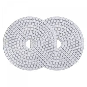 uxcell Diamond Polishing Pad 5-Inch 50 Grits Wet/Dry Grinding for Stone Concrete Marble Countertop Floor 2pcs