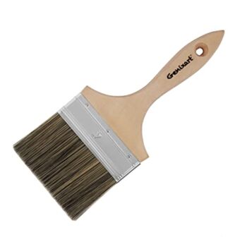 Double Thick 4″ Chip Brush, 100mm Professional Masonry Paint Brush for Fence and Walls Painting, Deck Staining | The Storepaperoomates Retail Market - Fast Affordable Shopping