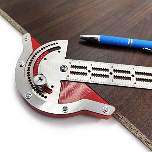 HTTMT- Upgraded 20″ Woodworker Edge Ruler 0-70°Adjustable Protractor Angle Finder Two Arm Carpentry Ruler Measure Layout Tool [P/N: ET-TOOL041A-20-RAW] | The Storepaperoomates Retail Market - Fast Affordable Shopping