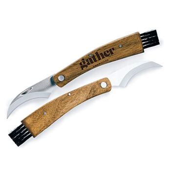 Gather Americana | Mushroom Knife With Brush Foraging Tools Folding Harvesting Supplies For Mushroom Foraging, Picking, Hunting, Bushcraft | The Storepaperoomates Retail Market - Fast Affordable Shopping