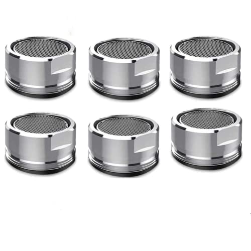 6 Pack Faucet Aerator 2.2 GPM Bathroom Sink Aerator Regular Standard Replacement Parts with Brass Shell 15/16-Inch Male Threads Aerator Faucet Filter with Gasket for Kitchen Bathroom | The Storepaperoomates Retail Market - Fast Affordable Shopping