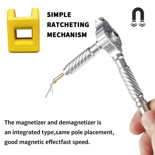 KER 30 In 1 T-Type Multifunctional Ratcheting Screwdriver Set with Magnetic Driver Kit, Family Essential Portable Tool Set for Daily Maintenance, Household Appliances, Bicycles, TVs, Electric Sockets | The Storepaperoomates Retail Market - Fast Affordable Shopping