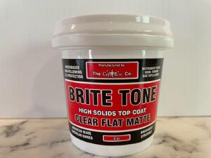 CrystaLac Brite Tone High Solids Polyurethane Instrument Finish 8 oz Mini (Clear Flat Matte)