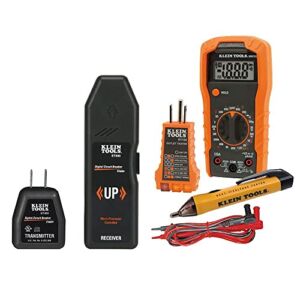 Klein Tools 80091 Homeowners Test Kit with Circuit Breaker Finder, Multimeter, NCVT and Receptacle Tester, 5-Piece