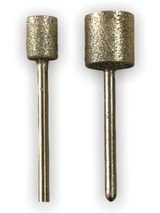 2 Pack Large and Small Diamond Dog Nail Grinder Bits for Rotary Tool Fits Dremel and Many Others