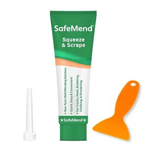 Safemend Wall Repair, Spackle and Drywall Repair Kit, Safemend Wall Mending Agent with Scraper, White