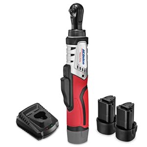ACDelco ARW1210-22-VB G12 Compact Series 1/4” 12V Cordless Li-ion Ratchet Wrench Kit with 2 Batteries
