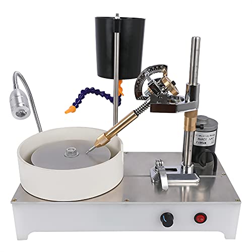 GELTTULU Faceting Machine Polisher Gem Jade Stone Rock Jewelry Angle Polisher Flat Grinder with Locator 120W 1800RPM Manipulator Milling Tools | The Storepaperoomates Retail Market - Fast Affordable Shopping