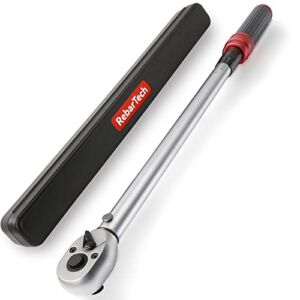 Torque Wrench 1/2-Inch Drive, 40~300 ft.lb / 54~406 Nm by RebarTech