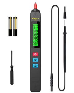 Pen Type Multimeter Smart Multimeter Electric Tester for Measure Live Wire, AC/DC Volt, Resistance, Continuity, SUETTLA Z1 Dual Range Non Contact Voltage Detector