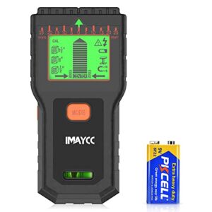 IMAYCC Wall Scanner Stud Finder 8 in 1 Upgraded Stud Detector Electronic Stud Sensor, HD LCD Display and Audio Alarm, for Wood AC Wire Metal Studs Detection