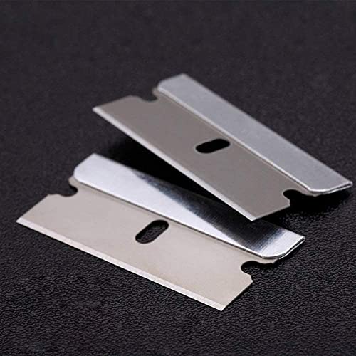 2PACK Razor Blade Scraper Tool with 40Pcs Stainless Steel Blades for Glass Stovetops Cooktop Ceramic Metal Tape Paint Glue Stickers Removal Tool Window Spatula Decal Quickly Remover without Scratch | The Storepaperoomates Retail Market - Fast Affordable Shopping