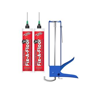 *New* The Original Fix-A-Floor Micro Syringe Injector For Loose & Hollow Tile Repair PRO Pack (2) *Comes With Recommended 10:1 Thrust Non Dripless Caulk Gun