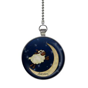 A Good Night’s Sheep Ceiling Fan and Light Pull Chain Pendant