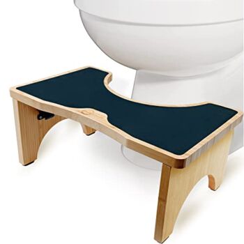 BetterSense 7.5 Inches Toilet Stool – Collapsible Squatting Bathroom Stool for Adults & Kids, Foldable Simple Design Bamboo Poop Stool | The Storepaperoomates Retail Market - Fast Affordable Shopping