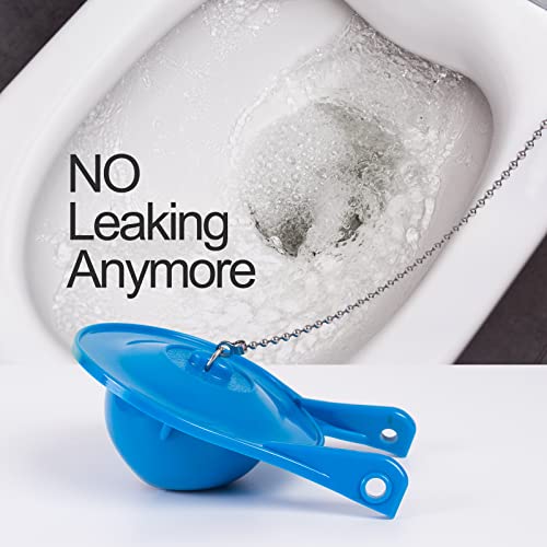 MoietToi 3 inch Toilet Flapper Replacement (2 pack)，Universal for American Standard Toilet 3 inch Flush Valve，Long Lasting Rubber Flap with Stainless Steel Chain, Water Saving，Easy to Install，Blue | The Storepaperoomates Retail Market - Fast Affordable Shopping