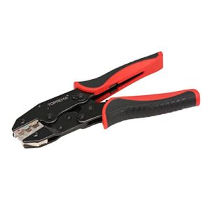 Toprema Crimping Tool for Heat Shrink Connectors Ratcheting Wire Crimper Ratchet Terminal Plier Hand Crimp Tool