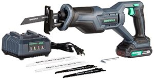 Amazon Brand – Denali by SKIL 20V Cordless Reciprocating Saw Kit with 2.0Ah Lithium Battery and 2.4A Charger