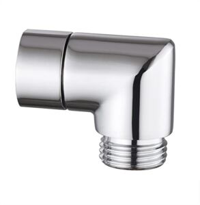 Shower head Elbow Adapter, Shower Arm Elbow Adapter for Hand Showers and Wall-mounted Showers 90 Degree Chrome