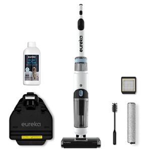 Eureka All in One Wet Dry Vacuum Cleaner and Mop for Multi-Surface Lightweight Self-Cleaning System, for Hard Floors and Area Rugs, 2-in-1, Cordless