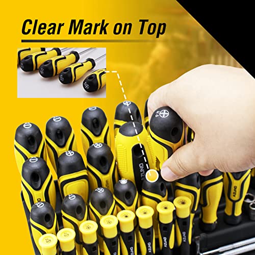 AZUNO 101PCS Magnetic Screwdriver Set with Plastic Racking, Best Screwdriver Set Drive Magnetic Bit and Precision screwdriver Cool Tools for Men Tools (101-Piece) | The Storepaperoomates Retail Market - Fast Affordable Shopping