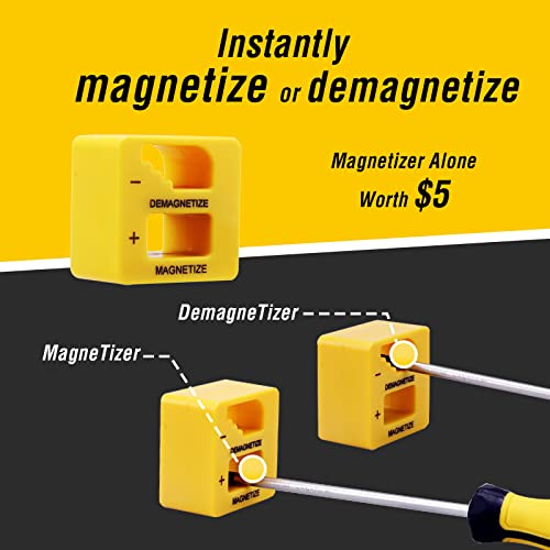 AZUNO 101PCS Magnetic Screwdriver Set with Plastic Racking, Best Screwdriver Set Drive Magnetic Bit and Precision screwdriver Cool Tools for Men Tools (101-Piece) | The Storepaperoomates Retail Market - Fast Affordable Shopping