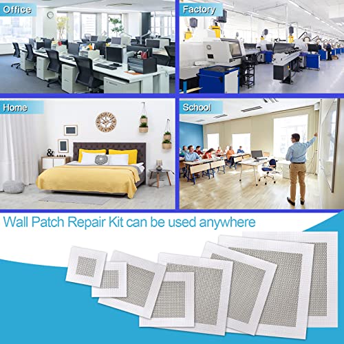 2/4/6” 6Pack Wall Patch Repair Kit，Wall Hole Repair/Drywall Patch kit Quick Solution to Holes in Your Walls，Drywall Repair Kit Convenient for Home Office School Factory use | The Storepaperoomates Retail Market - Fast Affordable Shopping