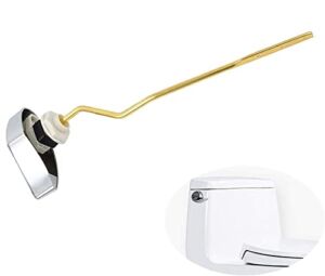 Toilet Trip Lever Compatible with TOTO Toilet Tank TOTOTHU068#CP, Toilet Handle Replacement Kit, Toilet Tank Flush Lever Handle Trip Lvr for St743S, Polished Chrome Finish Handle