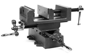 WEN CV414 4.25 in. Compound Cross Slide Industrial Strength Benchtop and Drill Press Vise, Black