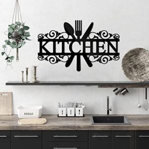 Wall Stickers for Kitchen Decorations Acrylic Decals Kitchen Wall Decor Home Kitchen 3D Mirror Decor for Kitchen or Dining Room (Black)