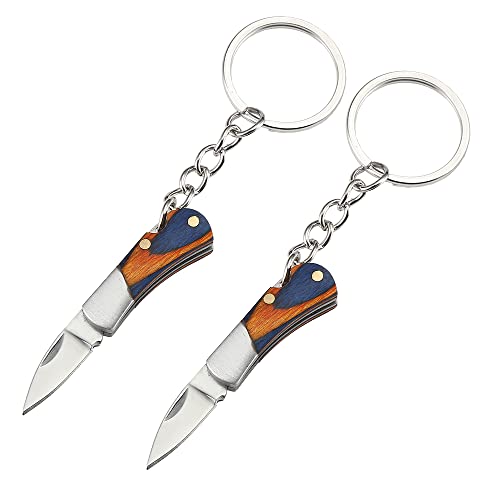YISIDA 2PCS Mini Keychain Knife, Pocket Knife, EDC Stainless Steel Folding Knife | The Storepaperoomates Retail Market - Fast Affordable Shopping