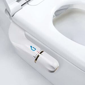 Bidet Attachment for Toilet, Bidet Attachment with Dual Nozzles, Non-Electric Dual Nozzle for Frontal & Rear Wash(White)