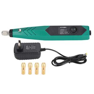Electric Engraving Pen, Plastic Electric Grinder Mini Rotary Etching Machine Hand Held Micro Engraver Jade Polishing Cutting Drill DIY Tool for Jewelry Drilling Carving Sanding Light Duty Polishing
