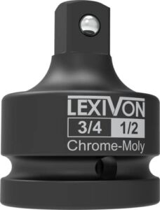 LEXIVON 3/4-Inch Impact Socket Adapter, 3/4″ Female x 1/2″ Male Reducer | Chrome-Molybdenum alloy steel = Fully Impact Rated (LX-402)