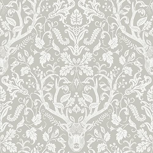 Taupe Escape to The Forest Peel & Stick Wallpaper | The Storepaperoomates Retail Market - Fast Affordable Shopping