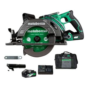 Metabo HPT 36V MultiVolt™ Cordless Rear Handle Circular Saw Kit | Optional AC Adapter | 7-1/4-Inch Blade | 500 Cross Cuts Per Charge | Lightweight – 8.2 Lbs. | C3607DWA