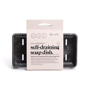 Kitsch Self-Draining Soap Dish | for Bathrooms | Shower | Bathtub | Kitchen