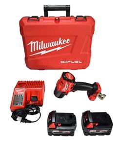Milwaukee M18 18V Fuel 3/8″ Mid-Torque Impact Wrench Kit Cordless Lithium-Ion Brushless 2960-22 with (2) 5Ah XC Batteries, Charger & Carrying Tool Case