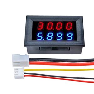 Rakstore DC 100V 10A LCD Digital Voltage Current Meter Tester Adjustable Ammeter Voltmeter Panel Volt AMP Detector Dual LED Display