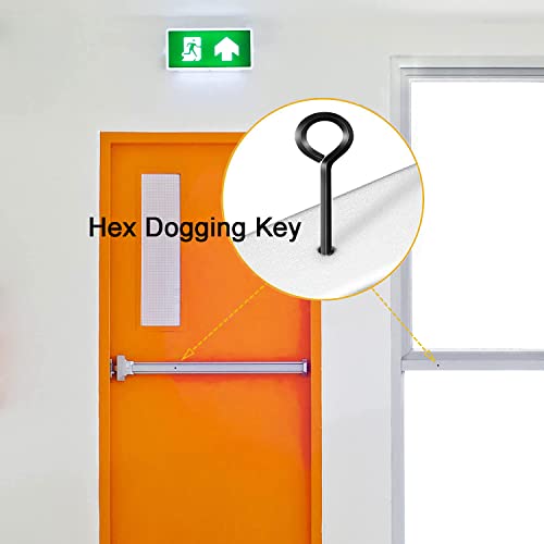 WOODGUILIN 5/32” Standard Hex Dogging Key with Full Loop, Key-Ring Style Dogging Key Set 5/32 Allen Wrench Key for Push Bar Door Panic Bars, Security Door, Hex Socket，Solid Metal-10 Pack（5/32, black） | The Storepaperoomates Retail Market - Fast Affordable Shopping