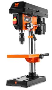 WEN 4211 3.2-Amp 10-Inch 5-Speed Cast Iron Benchtop Drill Press with Laser and Keyless Chuck , Black