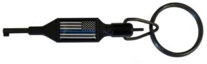 Zak Tool Swivel Key, Thin Blue Line, ZAK-100-BL Black Standard